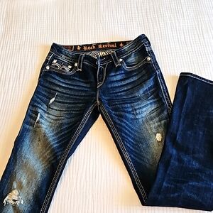 Rock Revival 27 Drew Boot Jean cut like New!